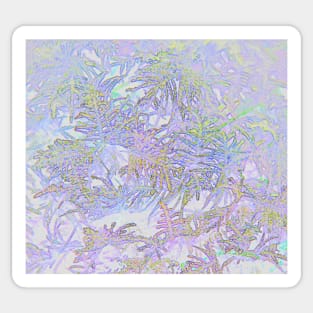 Psychedelic View of Forest Moss Sticker